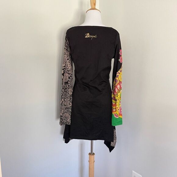 Black Desigual Asymmetrical Tunic - Picture 3 of 6